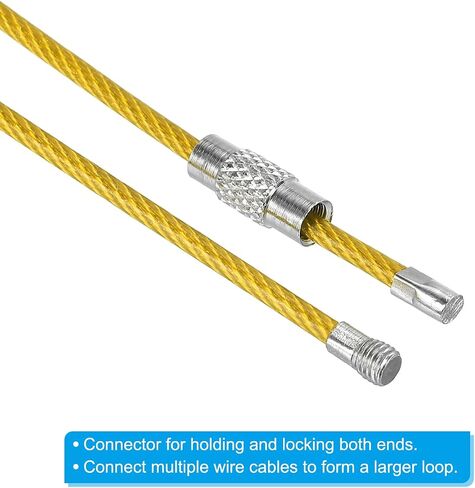PATIKIL Wire Keychain Cable Stainless Steel Key Ring Loop for Outdoor Hiking Sport in Saudi Arabia