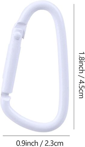 4Pcs 1.8Inch/4.5cm D Spring Keychain Clip,Small Aluminum Alloy Key Chain Ring Hook in Saudi Arabia