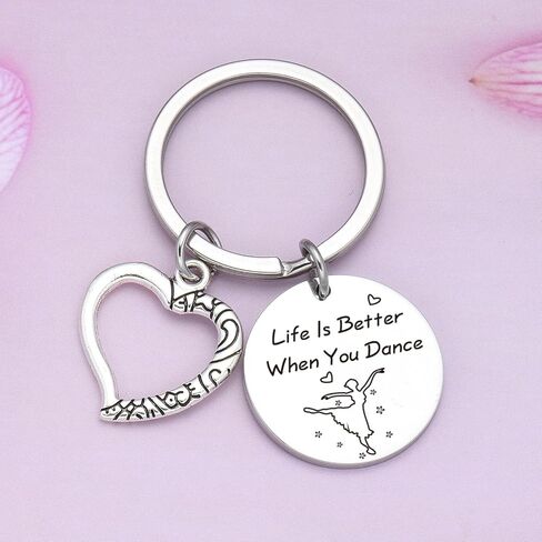 Dance Lover Gift Dance Team Keychain Dancer Birthday Keychain Dance Instructor Gift Dance Jewelry in Saudi Arabia