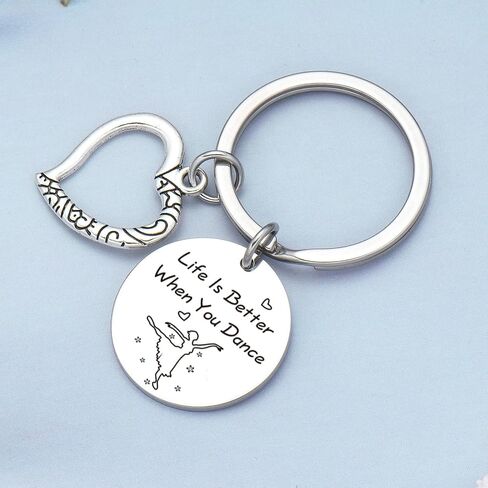 Dance Lover Gift Dance Team Keychain Dancer Birthday Keychain Dance Instructor Gift Dance Jewelry in Saudi Arabia