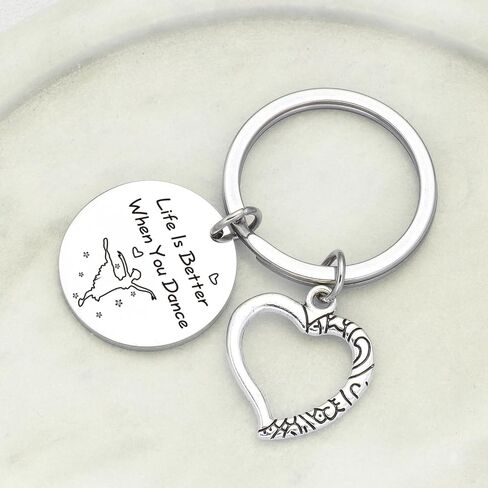 Dance Lover Gift Dance Team Keychain Dancer Birthday Keychain Dance Instructor Gift Dance Jewelry in Saudi Arabia