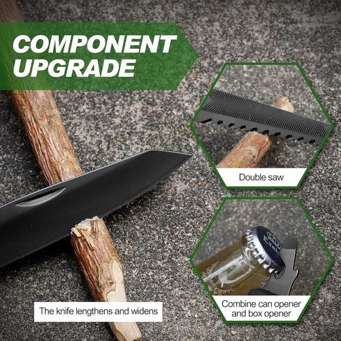 هدايا للأب من Daughter Son Hammer ملحقات التخييم متعددة المهام، 14 في 1 مطرقة أدوات البقاء في الهواء الطلق للرجال، أدوات رائعة هدايا فريدة من نوعها، حشو للتخزين in Kuwait