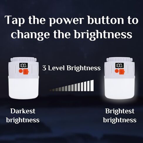 مصباح يدوي للتخييم LED محمول بالطاقة الشمسية، جهاز تحكم عن بعد، قابل لإعادة الشحن عبر USB، بنك طاقة 800 مللي أمبير في الساعة، 24 مصباح LED، 1000LM، 5 أوضاع، IP55 مقاوم للماء للتخييم والمشي لمسافات طويلة وصيد الأسماك والطوارئ in Kuwait
