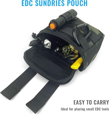 EDC Tactical Pouch with MOLLE Utility, Waterproof tool belt bag Outdoor Sports Portable Storage Bag in Saudi Arabia