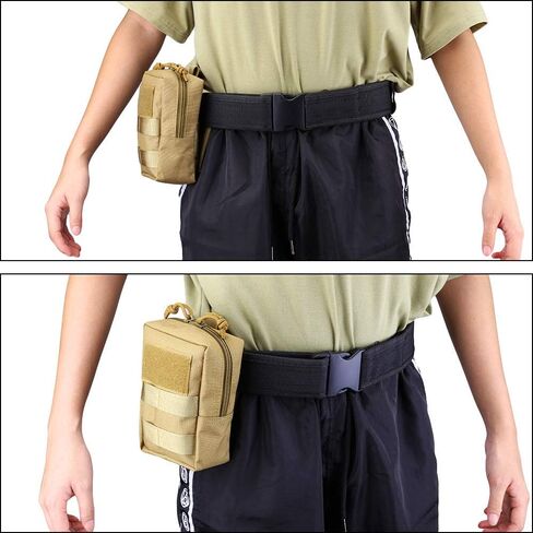 حقيبة AMYIPO MOLLE متعددة الأغراض وحقائب خصر تكتيكية صغيرة الحجم (كاكي (2 قطعة)) in Saudi Arabia