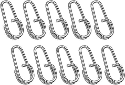 PATIKIL Fishing Snaps Clips Stainless Steel Oval Split Rings Fishing Fishing Tackle Quick Change for Freshwater Saltwater in Saudi Arabia
