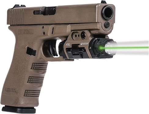 Viridian Weapon Technologies, X5L Gen 3 Universal Green Laser, 500 Lumens Tactical Light and HD Camera, Fits: Most railed Pistols in Saudi Arabia