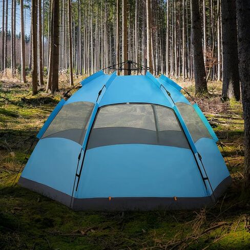 Magshion 2 Person Camping Tent with Carrying Bag Lightweight Weatherproof Backpacking Blue Outdoor Tent for Backpacking Hiking or Beach by Wakeman Outdoors in Saudi Arabia