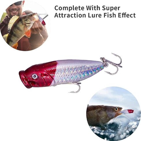 Fishing Lures Kit Tackle Box Lures Soft Hard Bait for Bass Trout Salmon in Saudi Arabia