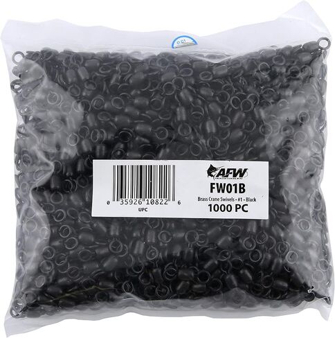 رافعة نحاسية دوارة، مقاس #1، اختبار 150 رطل (68 كجم)، أسود، 1000 قطعة in Kuwait