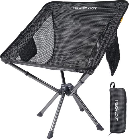 كرسي TREKOLOGY YIZI X1 المحمول القابل للطي - كرسي خفيف الوزن وصغير الحجم قابل للطي للبالغين - مثالي للتخييم والأنشطة الخارجية والسفر - لا يتطلب تجميعًا، كرسي تخييم صغير مع حقيبة حمل in Kuwait