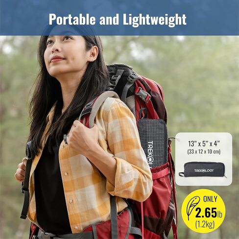 كرسي TREKOLOGY YIZI X1 المحمول القابل للطي - كرسي خفيف الوزن وصغير الحجم قابل للطي للبالغين - مثالي للتخييم والأنشطة الخارجية والسفر - لا يتطلب تجميعًا، كرسي تخييم صغير مع حقيبة حمل in Kuwait