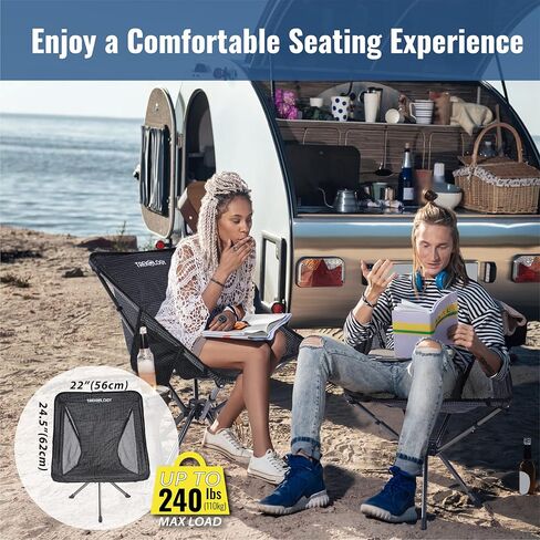 كرسي TREKOLOGY YIZI X1 المحمول القابل للطي - كرسي خفيف الوزن وصغير الحجم قابل للطي للبالغين - مثالي للتخييم والأنشطة الخارجية والسفر - لا يتطلب تجميعًا، كرسي تخييم صغير مع حقيبة حمل in Kuwait