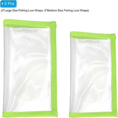 PATIKIL Fishing Lure Wrap, Durable PVC Lure Covers Fishing Hook Covers Bait Storage Easily See Lures Keep Fishing Safe in Saudi Arabia