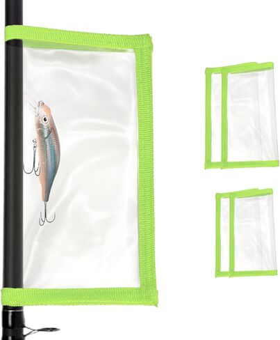 PATIKIL Fishing Lure Wrap, Durable PVC Lure Covers Fishing Hook Covers Bait Storage Easily See Lures Keep Fishing Safe in Saudi Arabia