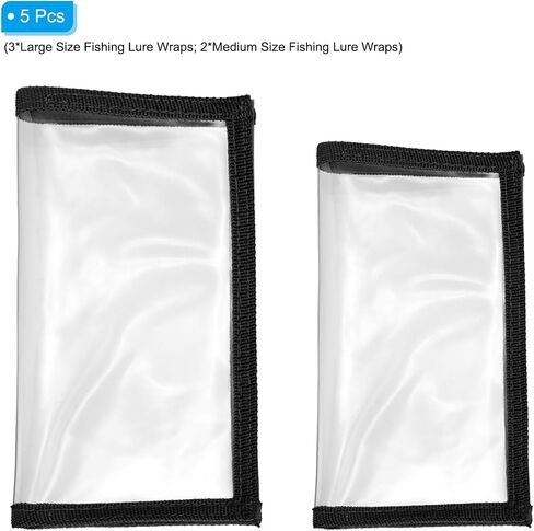 PATIKIL Fishing Lure Wrap, Durable PVC Lure Covers Fishing Hook Covers Bait Storage Easily See Lures Keep Fishing Safe in Saudi Arabia