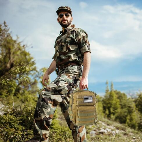 حقيبة ظهر بحمالة تكتيكية، حقيبة كتف عسكرية روفر مع رقعة العلم الأمريكي، حقيبة صدر كروس صغيرة EDC، حقيبة مجموعة مولي أسولت للرجال، في الهواء الطلق، حمل مخفي in Kuwait
