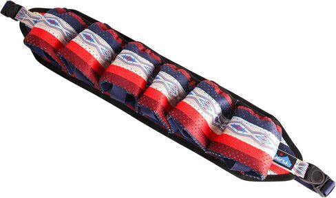KAVU Beer Buddy 6 Pack Insulated Adjustable Ice Cold Beverage Belt - Nautical Lines in Saudi Arabia