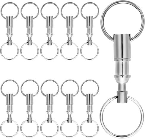 Quick Release Keychain, Detachable Dual Pull Apart Key Chain Quick Disconnect Keychain Snap Lock Holder Convenient in Saudi Arabia