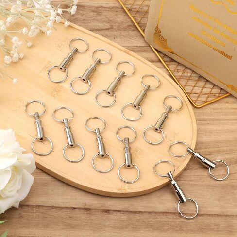 Quick Release Keychain, Detachable Dual Pull Apart Key Chain Quick Disconnect Keychain Snap Lock Holder Convenient in Saudi Arabia