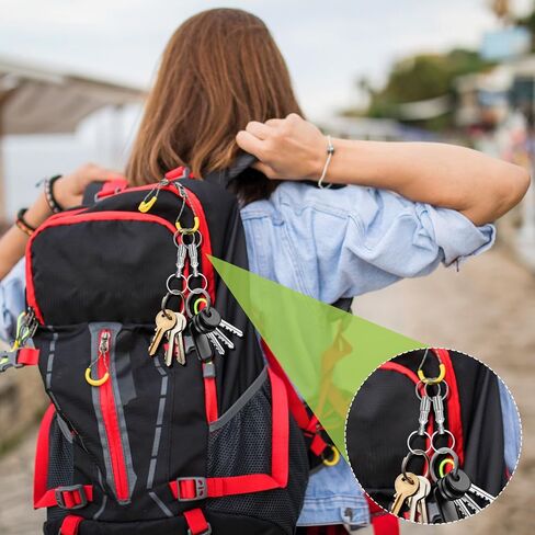 Quick Release Keychain, Detachable Dual Pull Apart Key Chain Quick Disconnect Keychain Snap Lock Holder Convenient in Saudi Arabia