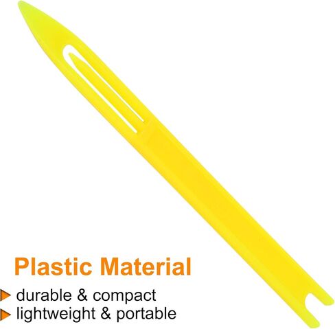 uxcell 5 Pcs Fishing Netting Needle Shuttles Kit Net Repair Needle Fishing Line Equipment Tool Plastic Cast Net Mending Sewing Needle Size:5# Yellow in Saudi Arabia