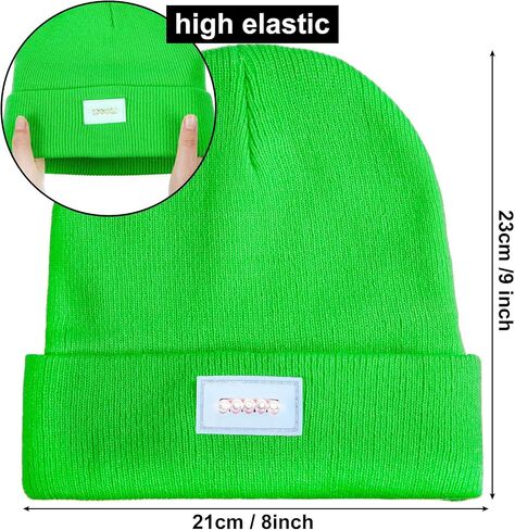 Syhood 4 Pieces Christmas Unisex 5 Led Knitted Winter Flashlight Beanie Cap Knit Men Headlamp Hat in Saudi Arabia