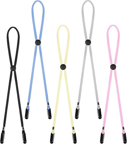5 Pcs Adjustable Hat Strap Clips Hat Chin Cord, Elastic Hats Hat Strap Clips Anti-Lost Cap Strap Clips in Saudi Arabia
