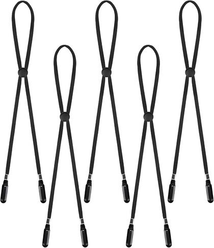5 Pcs Adjustable Hat Strap Clips Hat Chin Cord, Elastic Hats Hat Strap Clips Anti-Lost Cap Strap Clips in Saudi Arabia