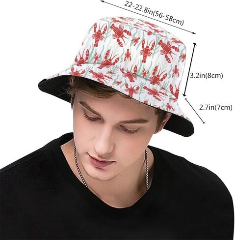 Bucket Hat for Women Men, Fashion Print Outdoor Beach Hat Packable Sun Cap for Travel Hiking in Kuwait