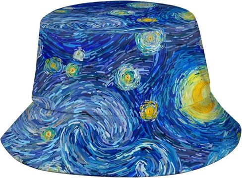 Bucket Hat for Women Men, Fashion Print Outdoor Beach Hat Packable Sun Cap for Travel Hiking in Kuwait