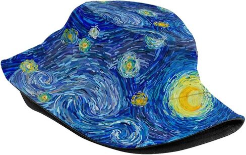 Bucket Hat for Women Men, Fashion Print Outdoor Beach Hat Packable Sun Cap for Travel Hiking in Kuwait