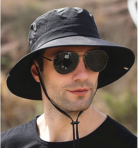 Foldable UV Sun Protection Waterproof Breathable Wide Brim Bucket Sun Hat in Saudi Arabia