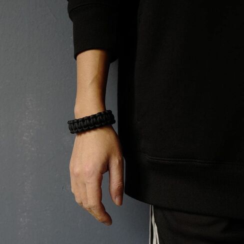 EbL-1 Paracord Survival Bracelet King Cobra Style - With Side Release Buckle - Handmade, One Size, Nylon, NO in Saudi Arabia