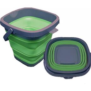 Collapsible Bucket 10L Square - Perfect for The Trailer, Motorhome, Small Apartment, Camping, Boating, RV or Airstream,car Detailing Supplies