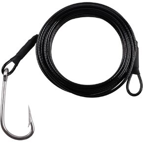 Shark Rigs Fishing for Surf, Stainless Steel Fishing Wire Rig Sharp Tuna Hooks Deep Sea Hooks for Big Fish