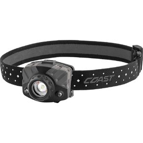 Coast® FL68 415 Lumen Tri-Color (White/Green/Red) LED Headlamp, Batteries and Hard Hat Clips Included