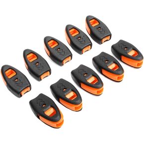 20 Pack Emergency Survival Whistles Zipper Pulls Whistle for Outdoor Climbing Hiking Camping Fishing Boat Kayak Life Vest Jacket Boating Water Survival Rescue Signaling