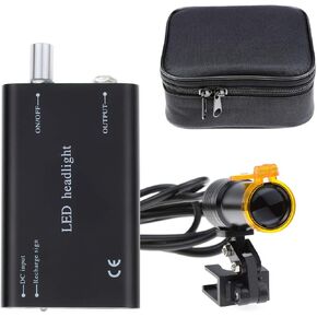 5W LED Headlamp With Filter Insert Type LED Headlight for Binocular Loupes Black