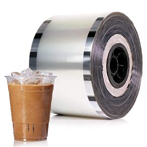 Cup Sealer Film, 1 Roll 3000pcs Bubble Tea Sealing Machine's Film PP Plastic and Paper Coffee & Bublble Tea Cups 90 mm (3.54'')-105mm(4.13'') for Boba Cup Sealer Machine