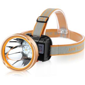Superbright Coon Hunting Lights,High Lumens LED Headlamp with 2 Light Modes Waterproof & Rechargeable Headlight Flashlight for Outdoor Hiking Hunting Fishing(White Light)