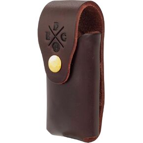 Multitool Case, American Leather, Multitool Pouch for Belts, Multitool Sheath with Snap, Compatible with Heavy Duty Leatherman, SOG and Gerber Multitools up to 4.5" in. Long