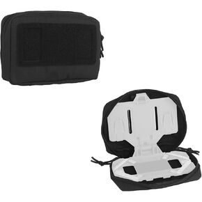 Tactical Plate Carrier Pouch Vest Attachments, Universal Molle Pouch for Foldable Navigation Phone Holder Board