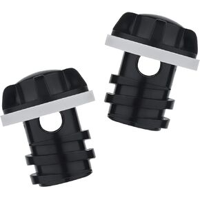 2pcs Cooler Drain Plug, Replacement Cooler Drain Plug Cooler Accessory Compatible with Yeti's Line of Roadie, Tundra and Tank Coolers Fit for ORCA Coolers (Black)