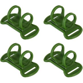 PATIKIL Headlamp Flashlight Holder, 4 Pcs Silicone Soft High Elastic Hands-Free Head Lamp Stand Replacement for Flashlight Outside Camping Riding, Green
