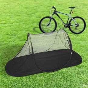 Mengersi Mosquito Net Pop Up Tent for Outdoor Camping,Mosquito Net for Twin Bed Easy and Fast Installation Tent Camping Tent Bug Net,Insect Screen (Black, Large)