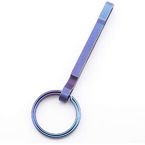 Keychain Titanium Lightweight Keychain Men's Belt Waist Hanging Ring Keychain for EDC Outdoor Camping Hiking
