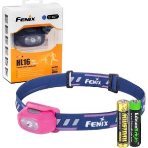 EdisonBright Fenix ​​HL16 70 Lumen LED للمصابيح الأمامية للتخييم/المشي لمسافات طويلة للأطفال/الأطفال بطارية قلوية AA (أرجواني)