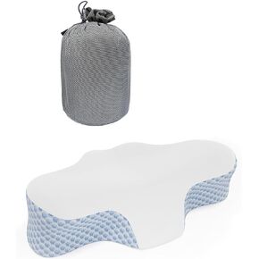 Portable Lightweight Camping Pillow, Easy to Carry Memory Foam Travel Pillow, Cervical pillow, Backpacking Pillow, Pillow with Travel Organizer, Upgraded Replacement for Inflatable Pillow in Saudi Arabia