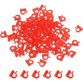 PATIKIL Fishing Spinner Clevis, Easy Spin D-Shaped Plastic Links for Lure Fishing Spoon Spinnerbait Inline Parts Accessory